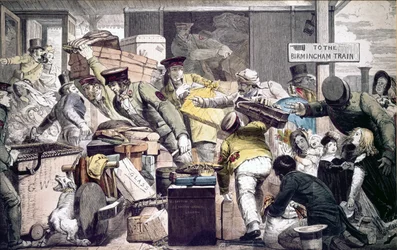 Spurwechsel in Gloucester, Gloucestershire, 6. Juni 1846
